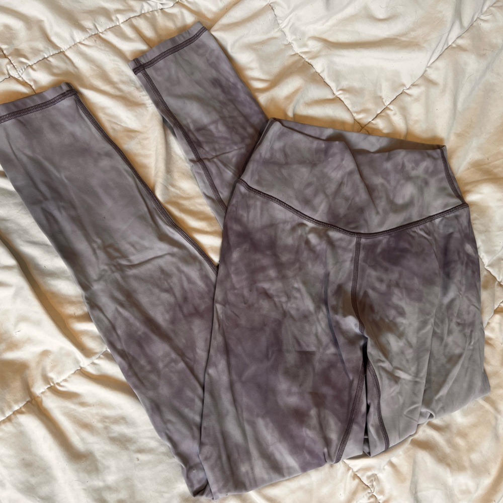 Kamo Fitness Leggings Purple Tie Dye